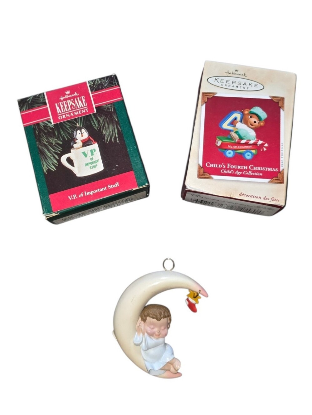 Hallmark Cutesy Christmas Set Of 3 Ornaments